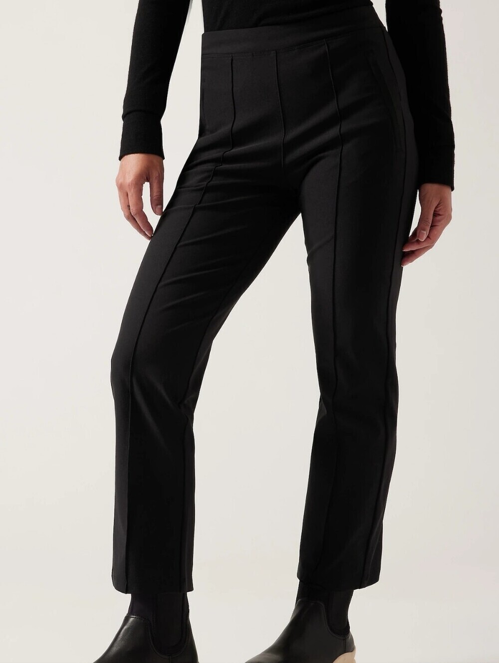 Athleta Headlands Hybrid Cropped Black Pant Size 22